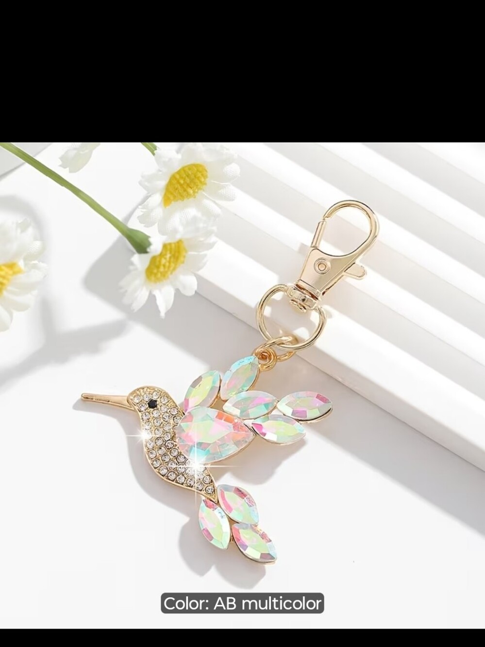 Hummingbird Ab Luxury Rhinestone Keychain/Bag Charm